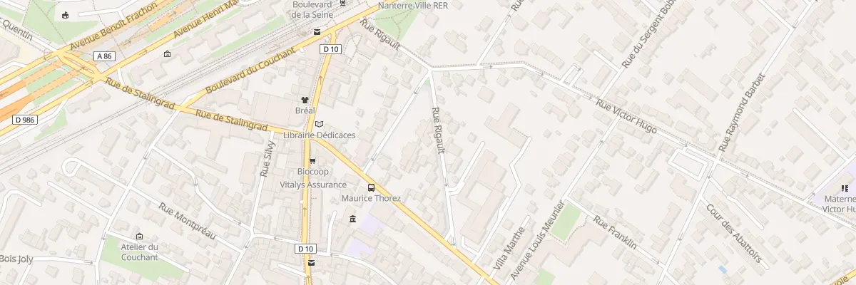 Plan du 11B Rue Rigault à Nanterre