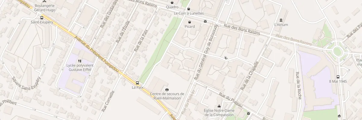 Plan du 6 Rue du Gal Guy de Boissoudy à Rueil-Malmaison