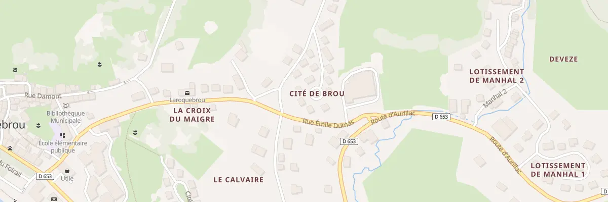 Plan du 9 Zema à Laroquebrou