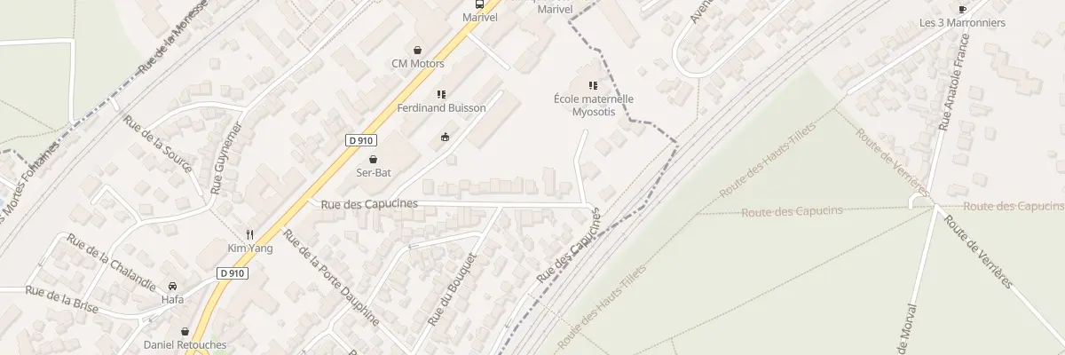 Plan du 27 Rue des Capucines à Chaville