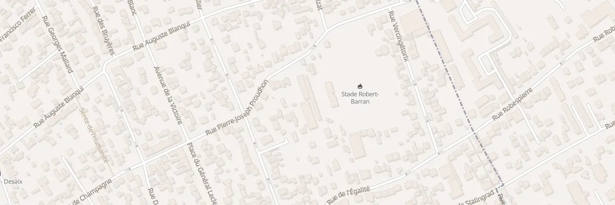 Plan du 20 Rue Pierre Joseph Proudhon à Houilles