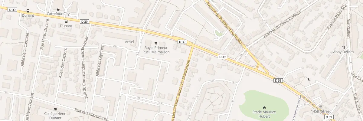 Plan du 8 Rue Lt Col de Montbrison à Rueil-Malmaison