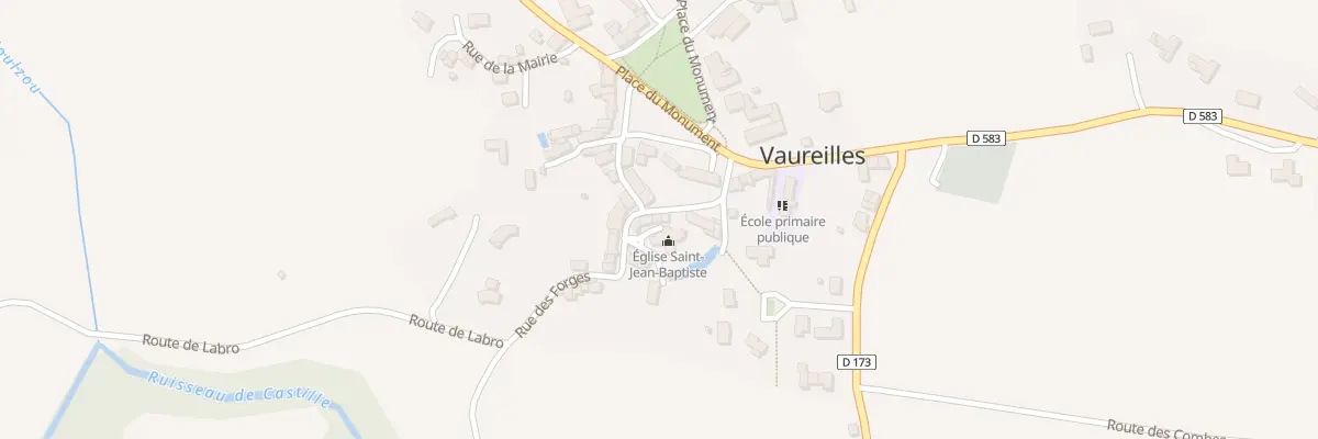 Plan du 5006 Le Bourg à Vaureilles
