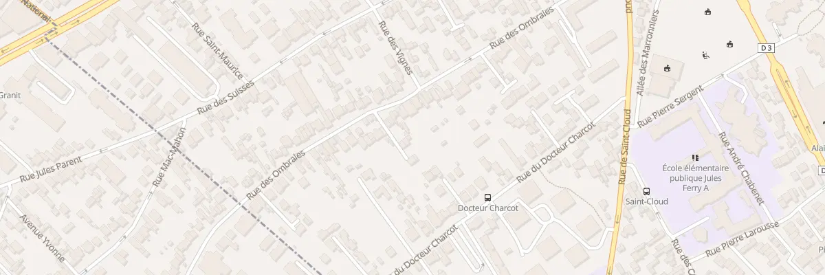 Plan du 77 Rue des Ombraies à Nanterre