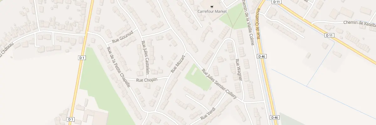 Plan du 26 Rue Mozart à Bourbourg