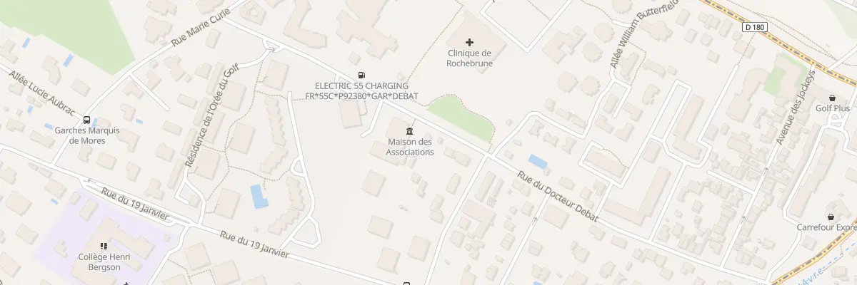 Plan du 55 Rue du Docteur Debat à Garches