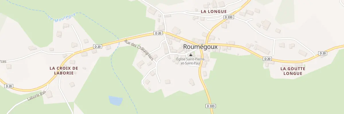 Plan du 5 Rue de l’Eglise à Roumégoux