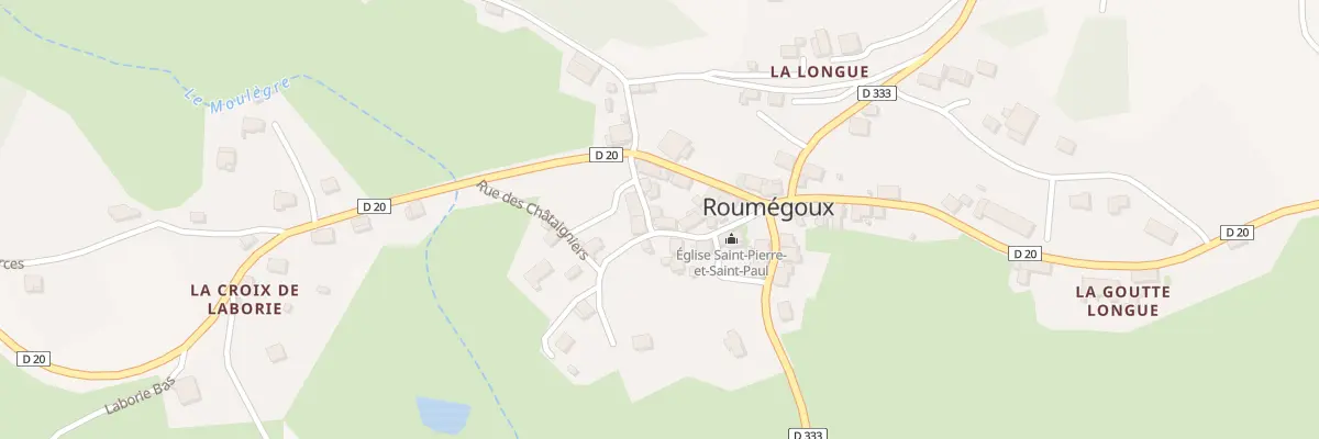 Plan du 8 Rue de l’Eglise à Roumégoux