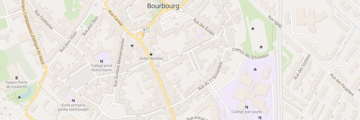 Plan du 6 Rue de l’Abbaye à Bourbourg