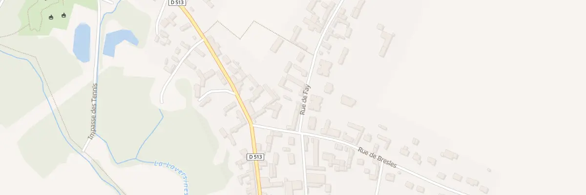 Plan du 1 Rue du Fay à Laversines