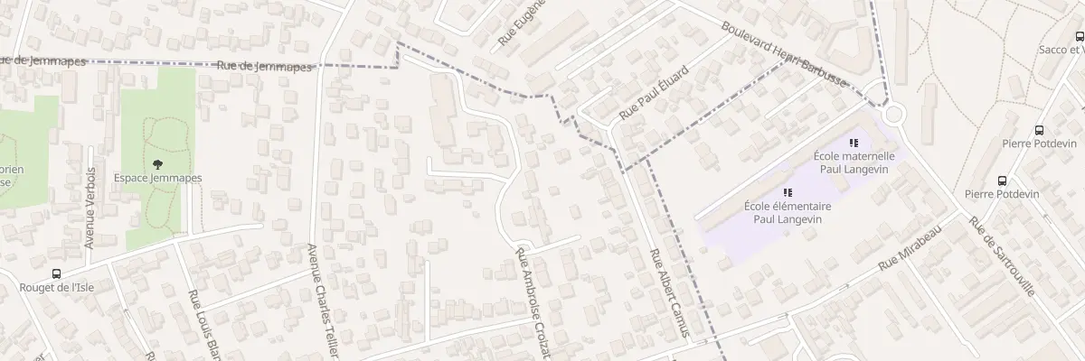 Plan du 68 Rue Ambroise Croizat à Houilles