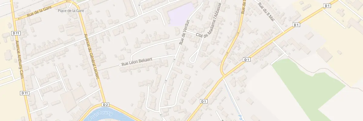 Plan du 10 Rue de Verdun à Bourbourg