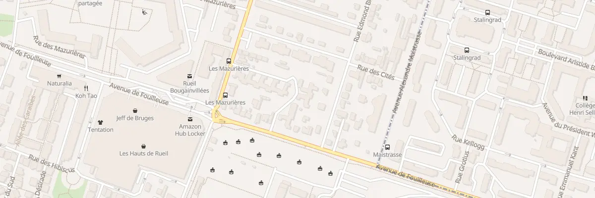 Plan du 75 Rue Lt Col de Montbrison à Rueil-Malmaison