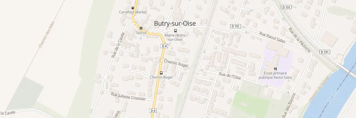 Plan du 8 Che Roger à Butry-sur-Oise