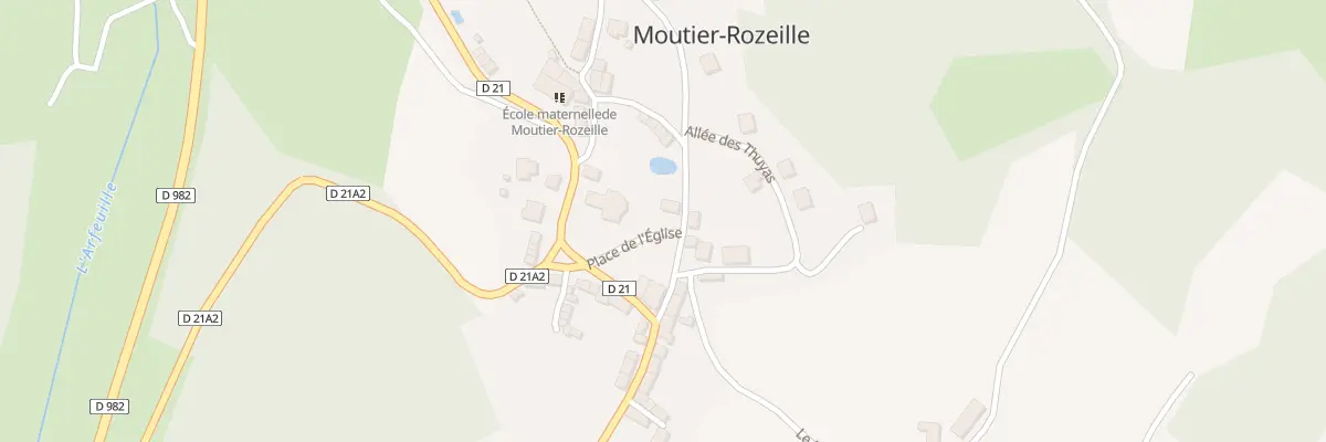 Plan du 4 Pl de l’Eglise à Moutier-Rozeille