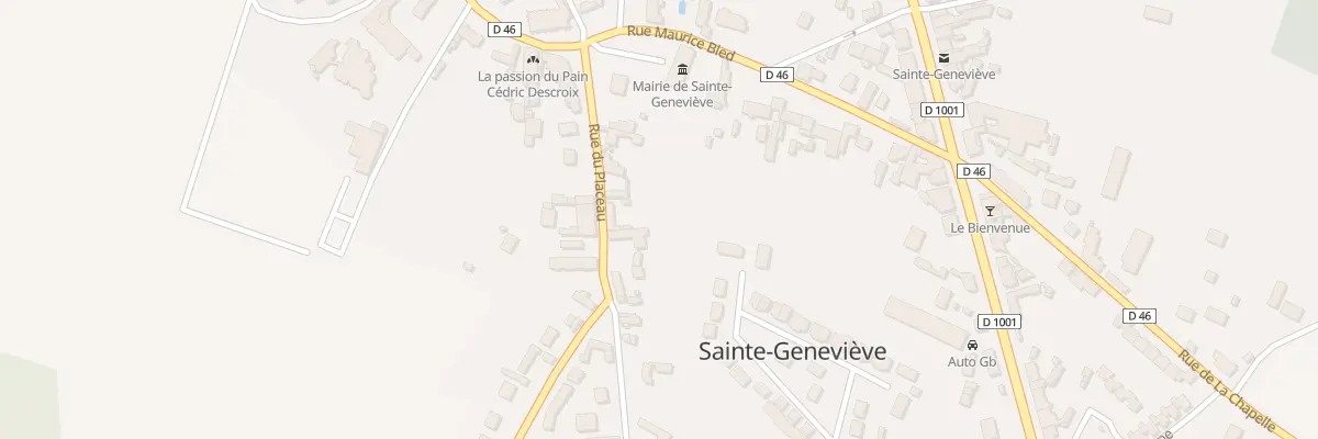Plan du 9 Rue du Placeau à Sainte-Geneviève