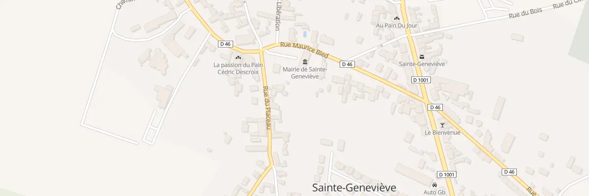 Plan du 5 Rue du Placeau à Sainte-Geneviève