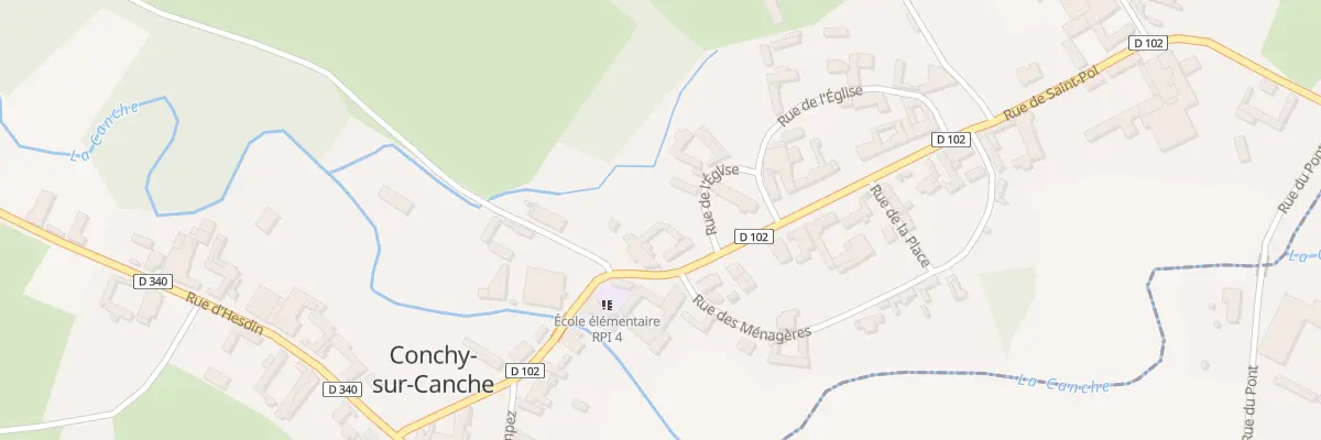 Plan du 7 Rue de Saint Pol à Conchy-sur-Canche