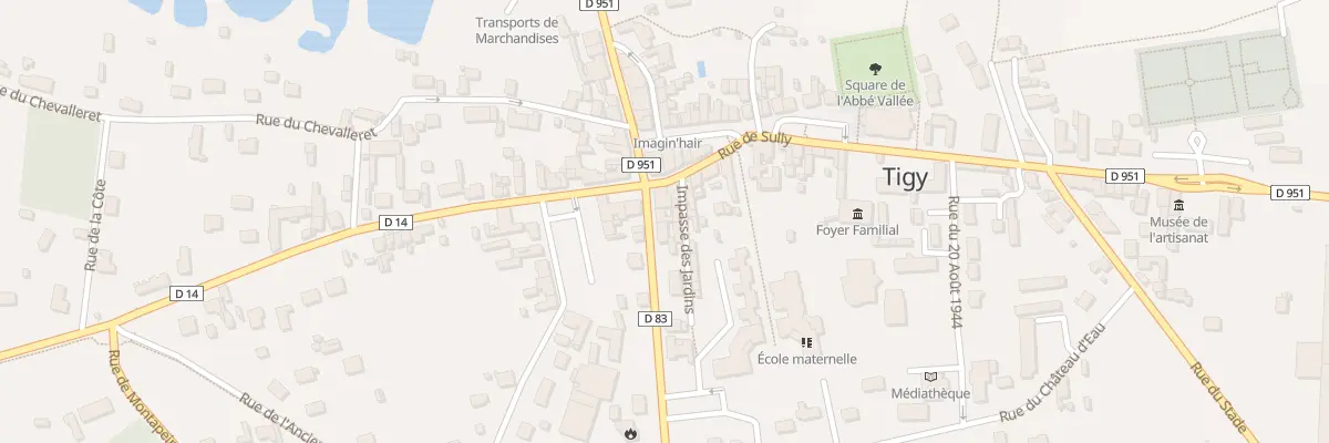 Plan du 1 Rue de Sologne à Tigy