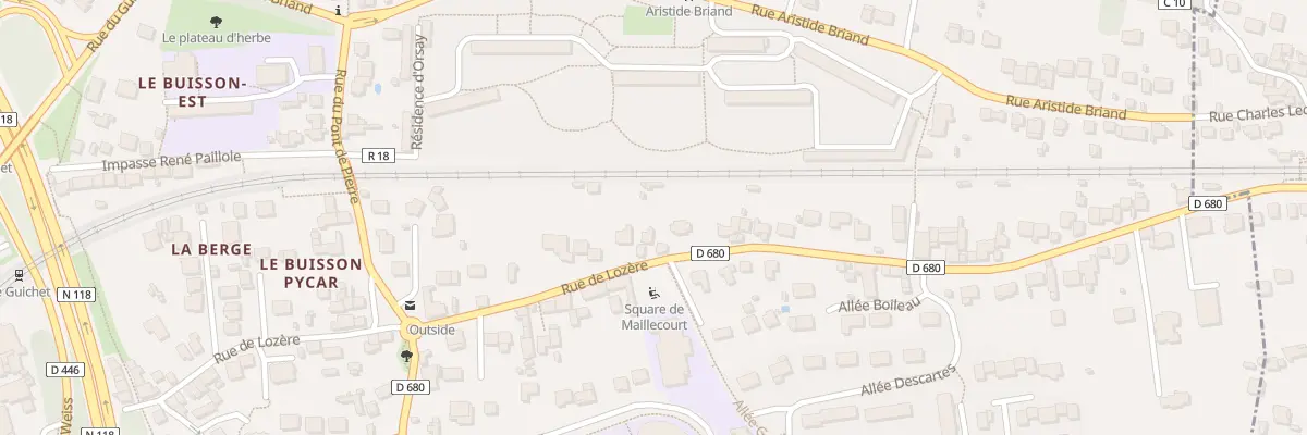 Plan du 41 Rue de Lozère à Orsay