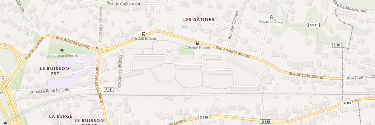 Plan du 76 Rue Aristide Briand à Orsay