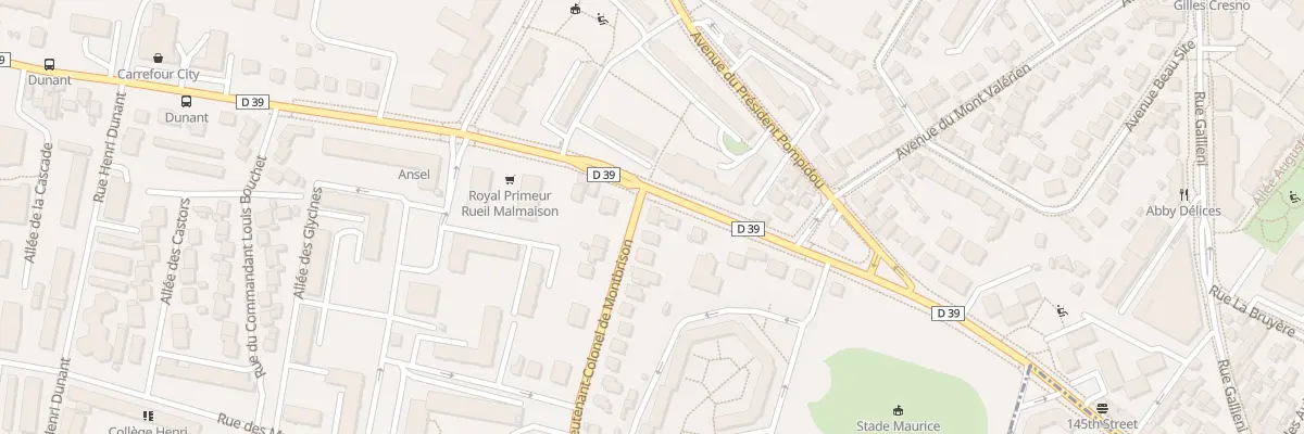 Plan du 1 Rue Lt Col de Montbrison à Rueil-Malmaison