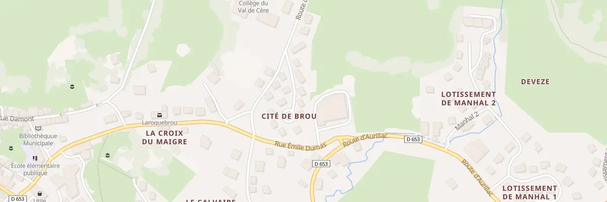 Plan du 5377 Cite de Brou à Laroquebrou