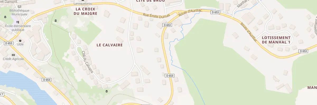 Plan du 11 Rte d’Aurillac à Laroquebrou