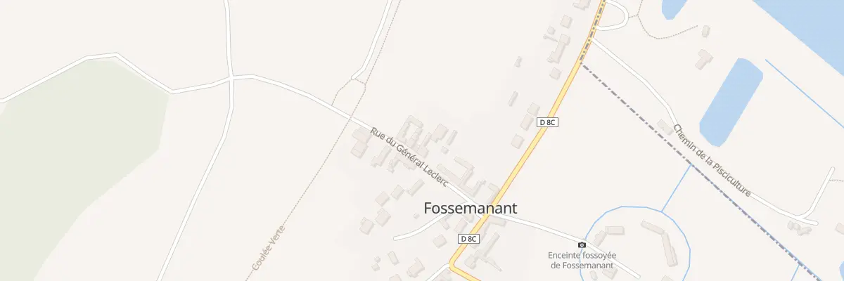 Plan du 104 Rue du Géneral Leclerc à Fossemanant