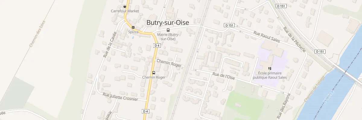 Plan du 2 Che Roger à Butry-sur-Oise