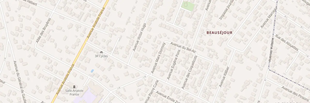 Plan du 5 Av Marx Dormoy à Beauchamp