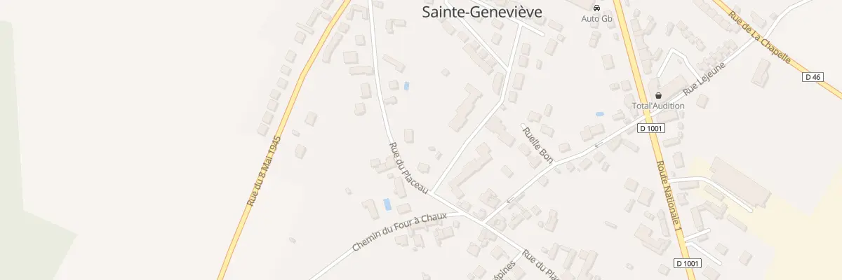Plan du 23 Rue du Placeau à Sainte-Geneviève