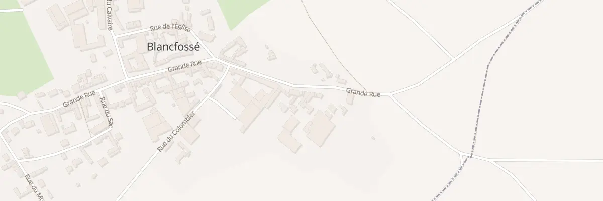 Plan du 11 Gr Grande Rue à Blancfossé