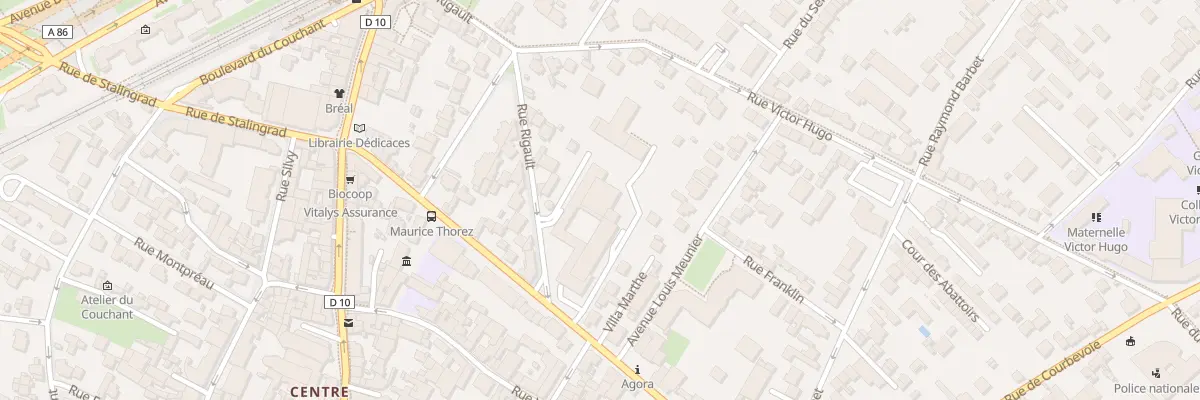 Plan du 24 Rue de Stalingrad à Nanterre