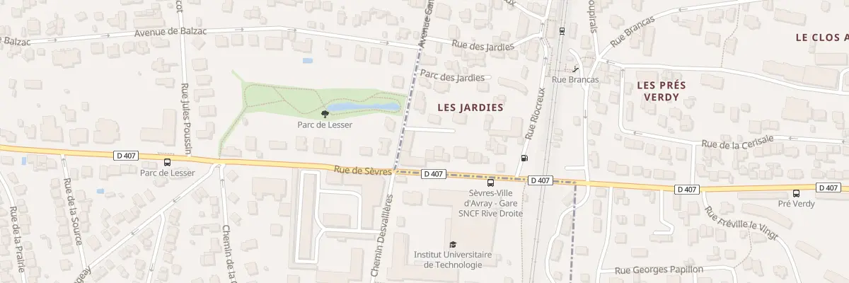 Plan du 134 Rue de Ville d’Avray à Sèvres