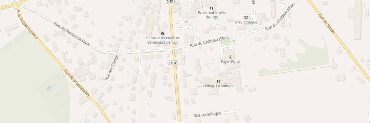 Plan du 25 Rue de Sologne à Tigy