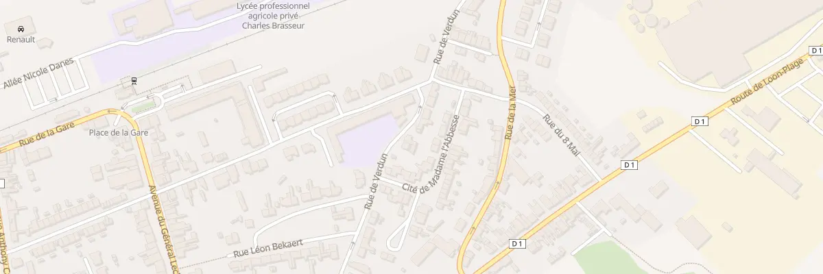Plan du 24 Rue de Verdun à Bourbourg