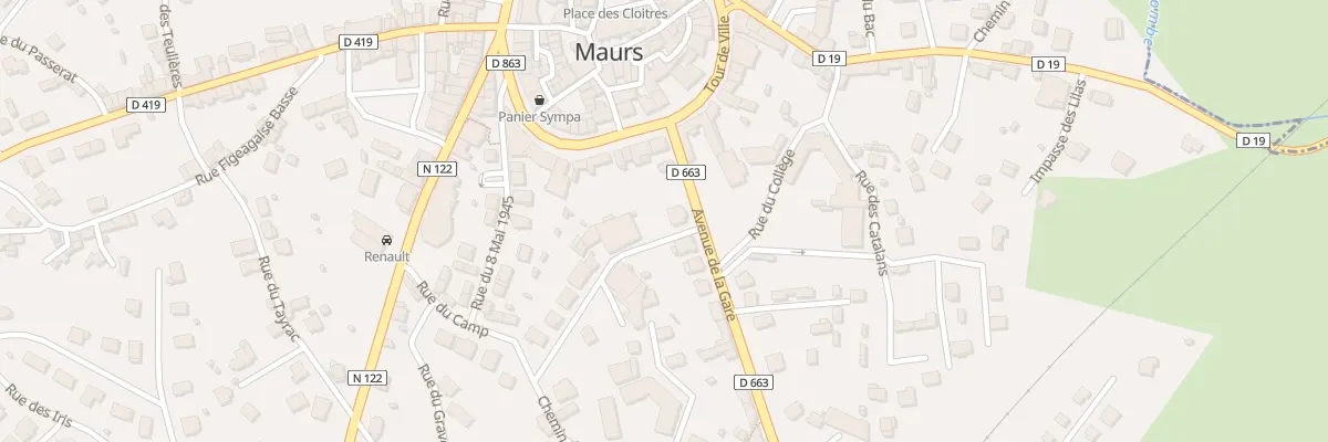 Plan du 4 Av de la Gare à Maurs