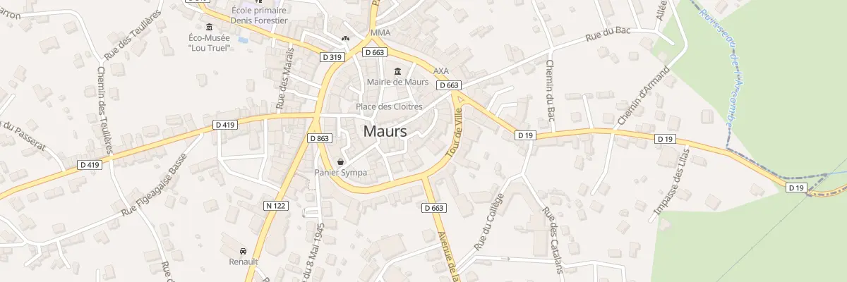 Plan du 11 Rue Torse à Maurs