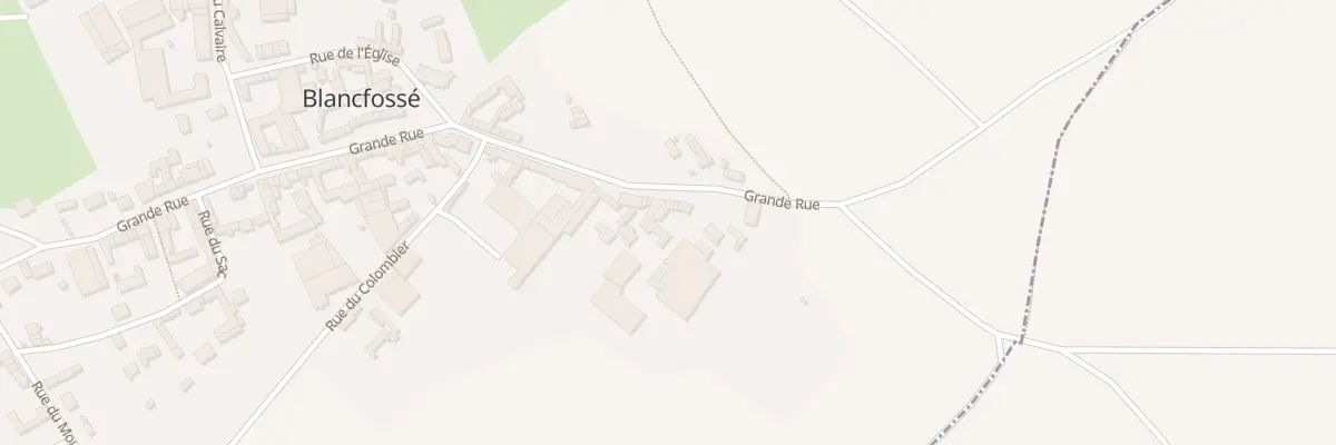 Plan du 9 Grande Rue à Blancfossé
