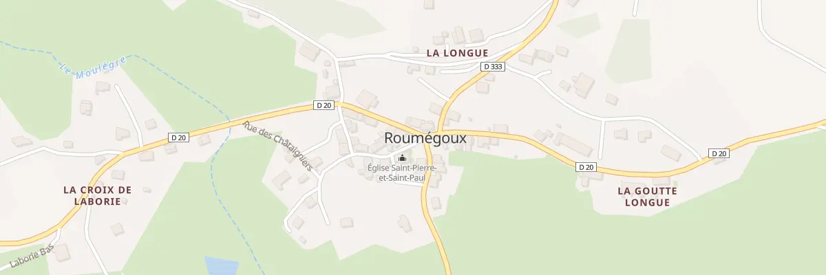 Plan du 5024 Le Bourg à Roumégoux