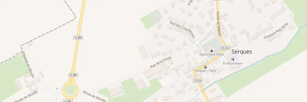 Plan du 16 Rue de la Poste à Serques