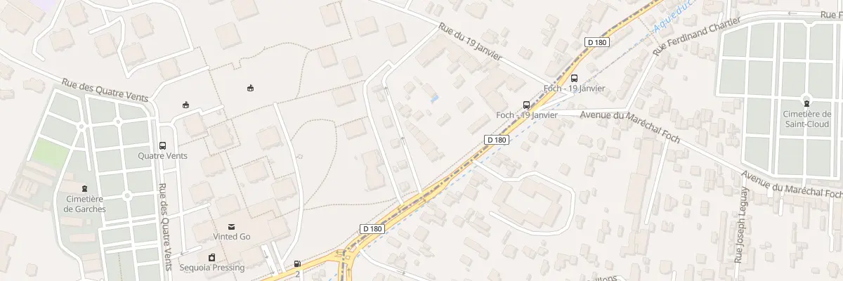 Plan du 6 Vc Ste des Quatre Chemins à Garches