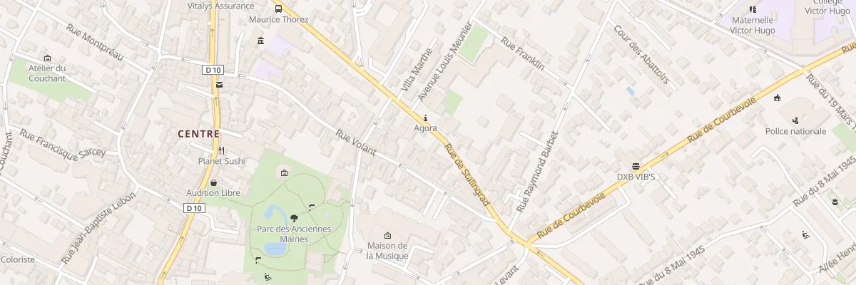 Plan du 17 Rue de Stalingrad à Nanterre