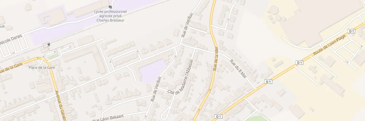 Plan du 28 Rue de Verdun à Bourbourg