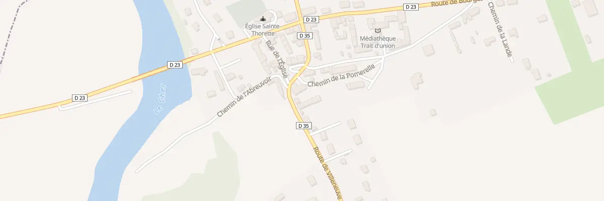 Plan du 2 Chem de la Pomerelle à Sainte-Thorette
