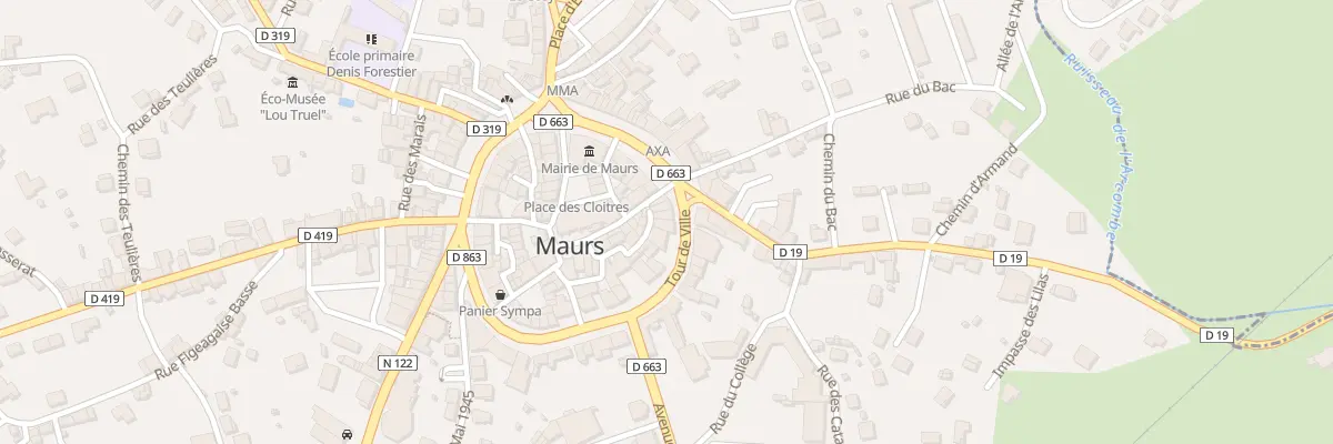 Plan du 53 Tour de Ville à Maurs