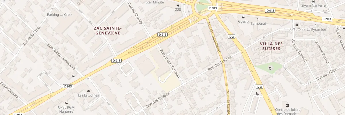 Plan du 11 Rue Joseph Terneau à Nanterre
