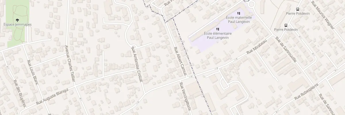 Plan du 9 Rue Albert Camus à Houilles