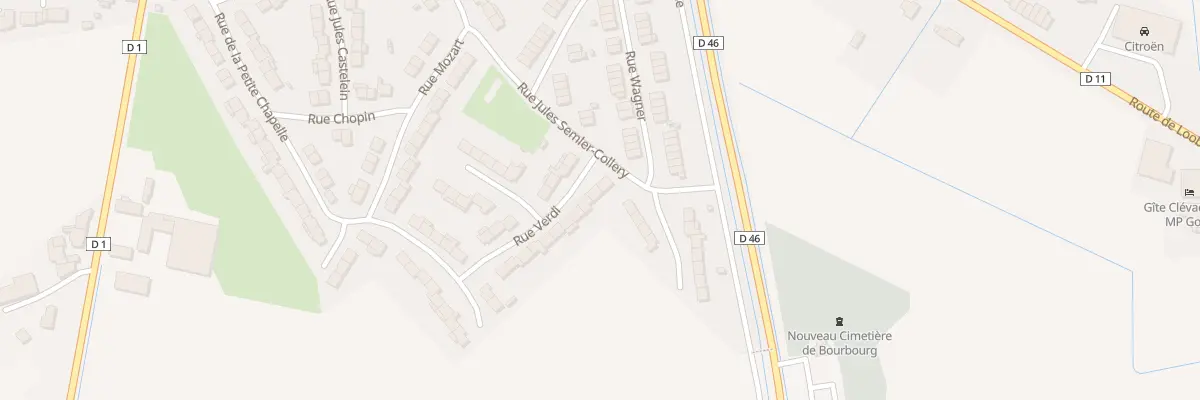 Plan du 20 Rue Verdi à Bourbourg